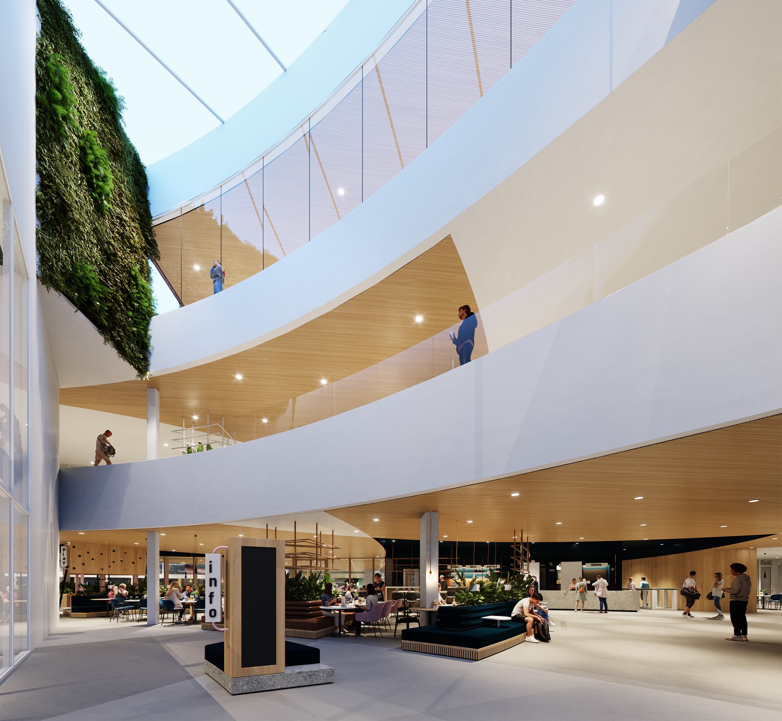 Het sfeervolle atrium van Merwestein